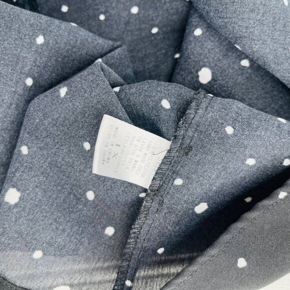 Andrée By Unit 1X Black Polka Dot Sleeveless Dress With Lace Trim & Zip Closure - Picture 3 of 5